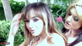 perfect babe with big natural tits fucks her girlfriend passionately