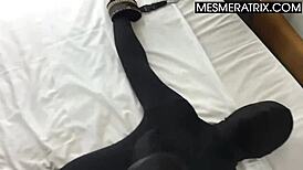 so, lady mesmeratrix is teaching a real slave some bdsm instructions in her fetish lesson