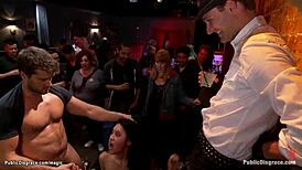 Deep Throat Slut Humiliated and Fucked Hard in Public