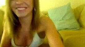 Mature mexican slut masturbates shaved pussy on webcam.