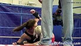 Amateur Babes Wrestle Hard Before Diving into Intense Pussylicking Action.