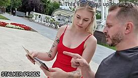 Tourist Mimi Cica Gets Fucked by Other Tourist. Tight Pussy Fucking Deepthroat Spit in Mouth and on Face