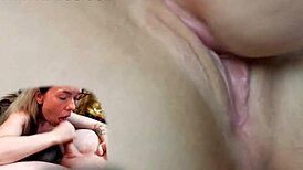 gentle cunnilingus and blowjob together 😘