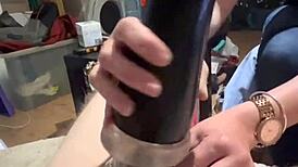 caged COCK teased relentlessly in the SLEEVE