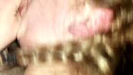 Sexy Curvy Blonde Milf Sucks Cock in Homemade Video Part 2