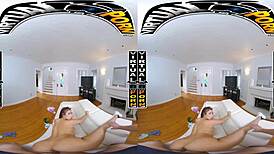 Robbin Banx and Kira Perez get quick doggystyle POV fucks