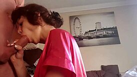 Early morning blowjob and handjob till I finish with cum