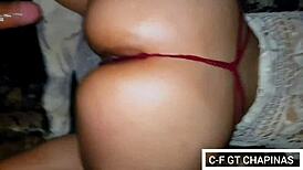 Mi Chapina in Mini Shorts and Lingerie Shows Tremendo Culo