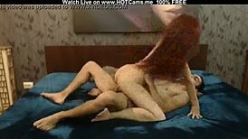 amateur redhead milf riding cock on webcam with passion