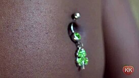 Yo, check out this ebony babe bent over for a hot assjob and cumshot!