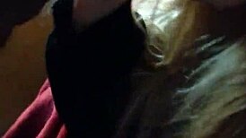 a quick blowjob sesh with my teen brunette babe