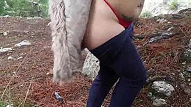 Amateur cuties give blowjobs and have public sex in wild outdoor compilation