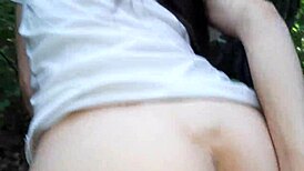 Helping a Stranger Cum with a Strapon in Public Forest - Lesbian Illusion Girls