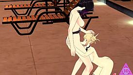 Toga Shinobu's Futanari Hentai With Monster Cock Cumshot