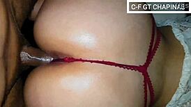 Mi Chapina in Mini Shorts and Lingerie Shows Tremendo Culo