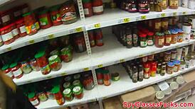 Euro redhead picked up, fucked hard on hidden spycam during outdoor amateur action.