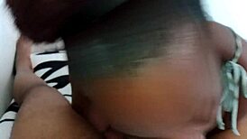 Boyfriend fucks her roughly in the slut's tight wet mouth with no control.