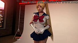bloody passion cap 17 - my stepsister sends me photos of her cosplay as sailor moon