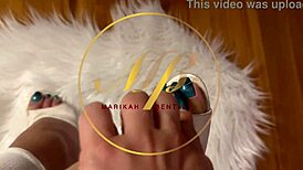 Adoring White Socks and Heels in POV Exhibition