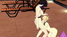 Toga Shinobu's Futanari Hentai With Monster Cock Cumshot