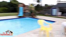 The pool guy left me all wet and sticky.