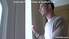 British MILF Sucks Big Cock in Shop