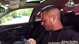 dünne deutsche milf schlampe lures guy for outdoor sex date, damn