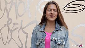 German Scout Picks Up Shy Teen Serina Gomez