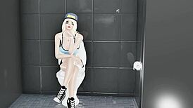 wbp396 interracial workout with gloryhole and double penetration