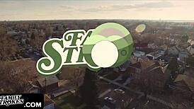 Horny Stepsister Mila Jade Rubs Pink Twat