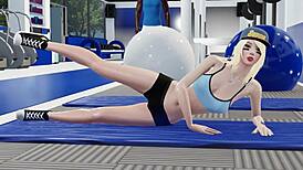 wbp396 interracial workout with gloryhole and double penetration