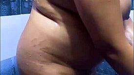 Indian Wife Bathes on Saturday Before Heading to Office Routine