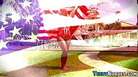 Booty Teen Rider Takes Big Cock Outdoors