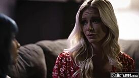 does busty cheating tenant lick milf landlord?