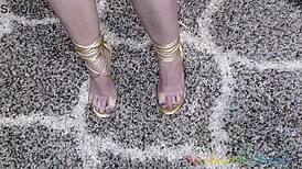 Behind the scenes with pornstar Tifa Quinn. Big ass and tits in bikini for casting interview.