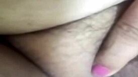 Horny bbw shows tits and vagina on video call 😍