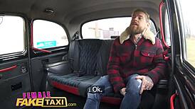 female fake taxi gets czech cum for englishman ride