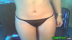 Hot teen strips on webcam in free recorded dirty video
