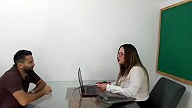 professora receives massage and big cock from joseph britadeira