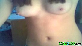 Hot teen strips on webcam in free recorded dirty video