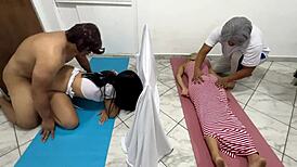 Caught in the act: wifey's massage served as intimate encounter between husband and masseuse