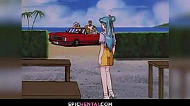 mahoko loses virginity in wet hentai pussy licking scene