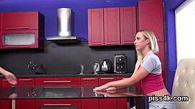 Watch these kissable lesbian teens squirt wet pussies everywhere!