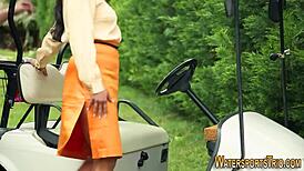 Glamorous Slut Pissed Over in Outdoor Hardcore Action