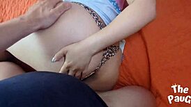 sexy neighbor bends over, showing big ass for homemade doggystyle action! 😏