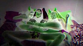 i invited venusonfire and pitchusca to sit on the devil's big cock?