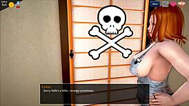 Horny Roommate Masturbates by Pool in Mythic Manor Anime Dub