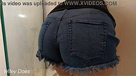 wifey cleaning with shirt down, flashing big tits, so hot