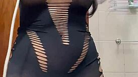 I recorded the cuckold's girlfriend getting intense anal fucked by my friend in the bathroom with orgasm!