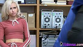 Kiara GETS her PINK CUNT DEFENESTRATED by HORNY OFFICER at WORK